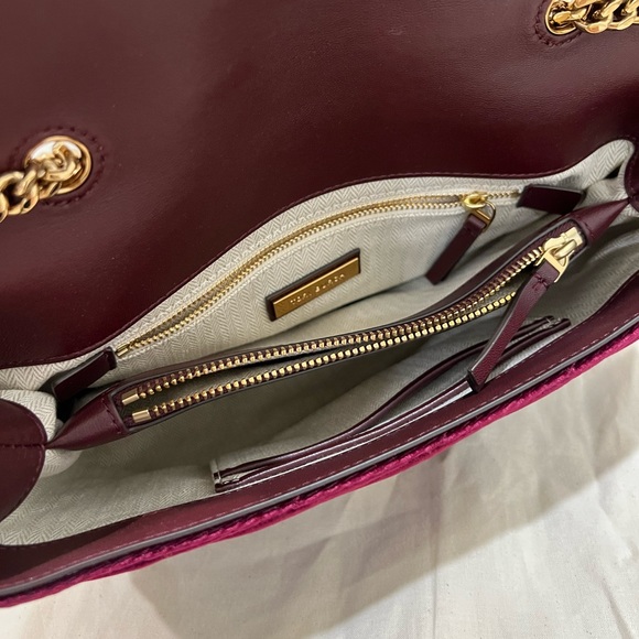 Tory Burch Kira Chevron Velvet Convertible Shoulder Bag - Picture 5 of 16